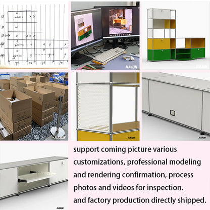 Storage Cabinet Metal Module, Coffee table, Modular Furniture, Stainless Steel Metal Board for Decoration in Living Room