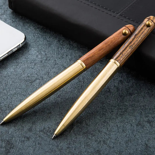 Wooden Retractable Roller Ball Pen