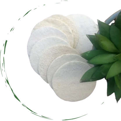 Natural Loofah Pads 5-pcs