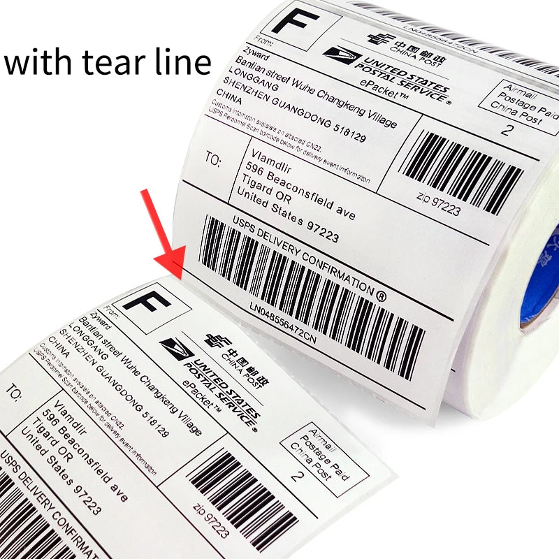 Jetland Thermal Shipping Labels